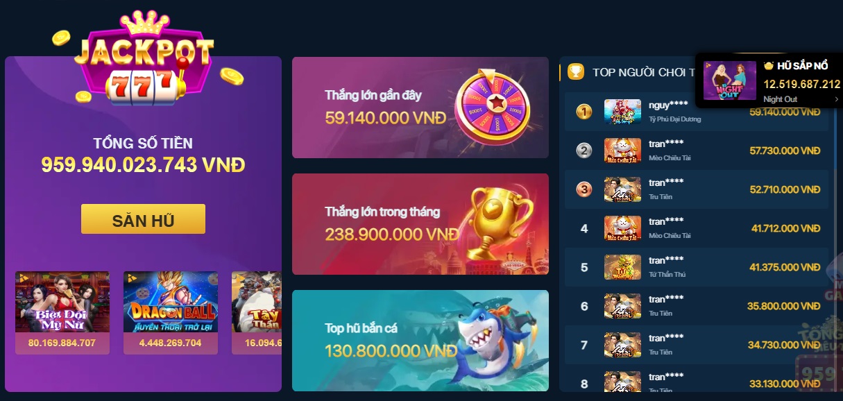 Nổ hũ cùng Luck88