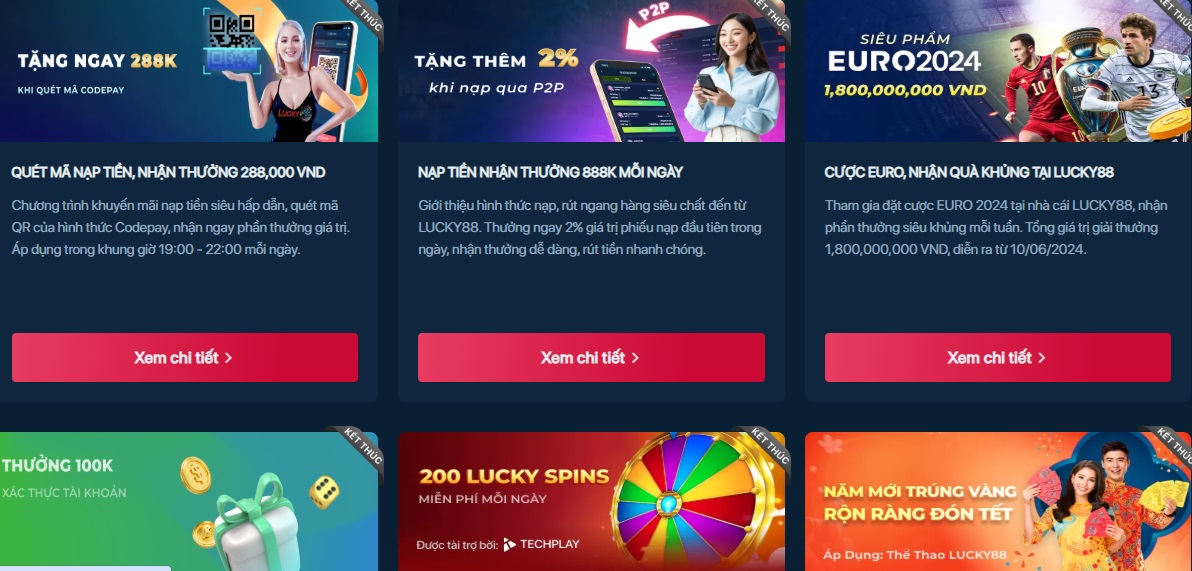 Đăng nhập Luck88 tận hưởng vô vàn khuyến mãi