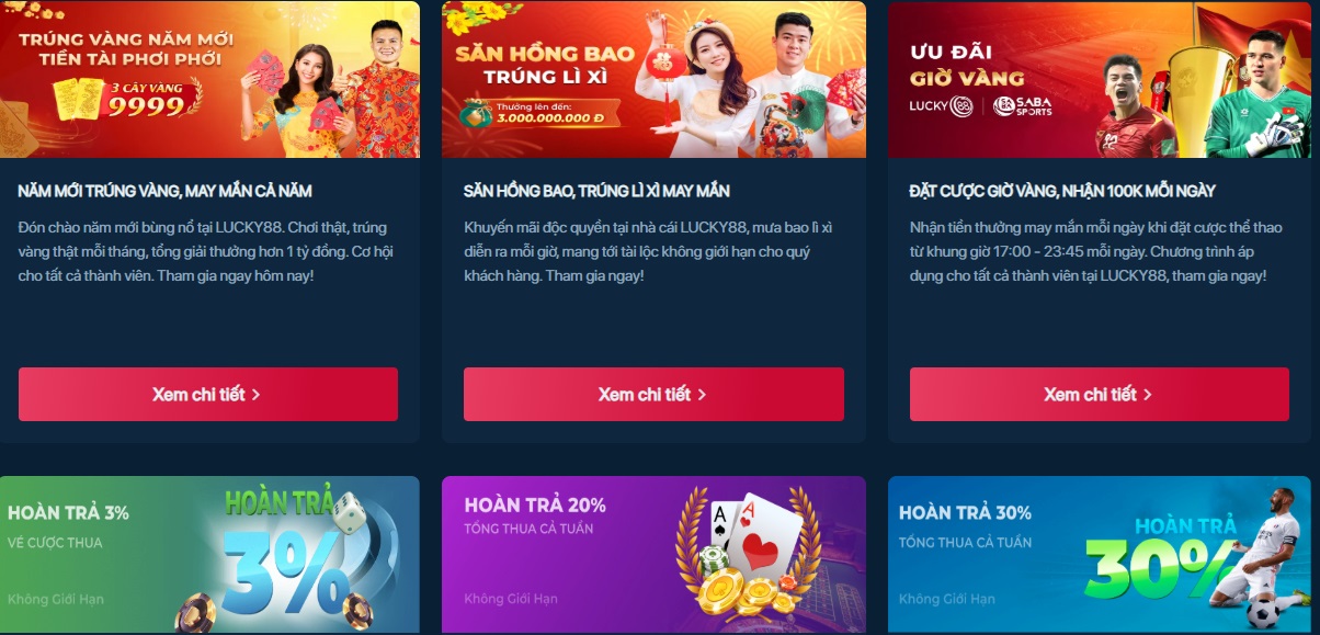 Đăng kí Luck88 để nhận nhiều khuyến mãi