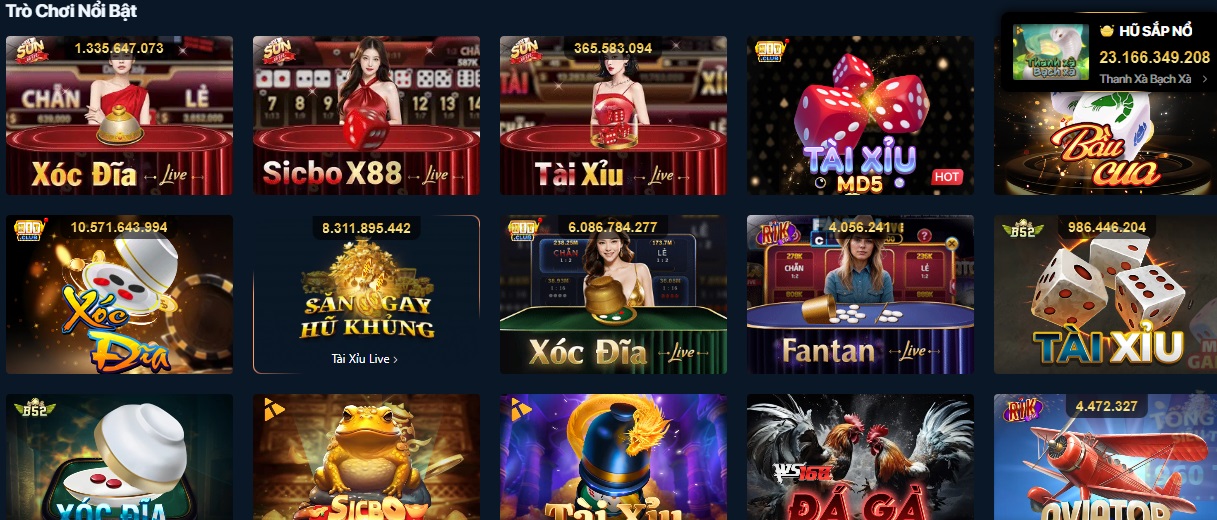 Trò chơi phổ biến tại Luck88